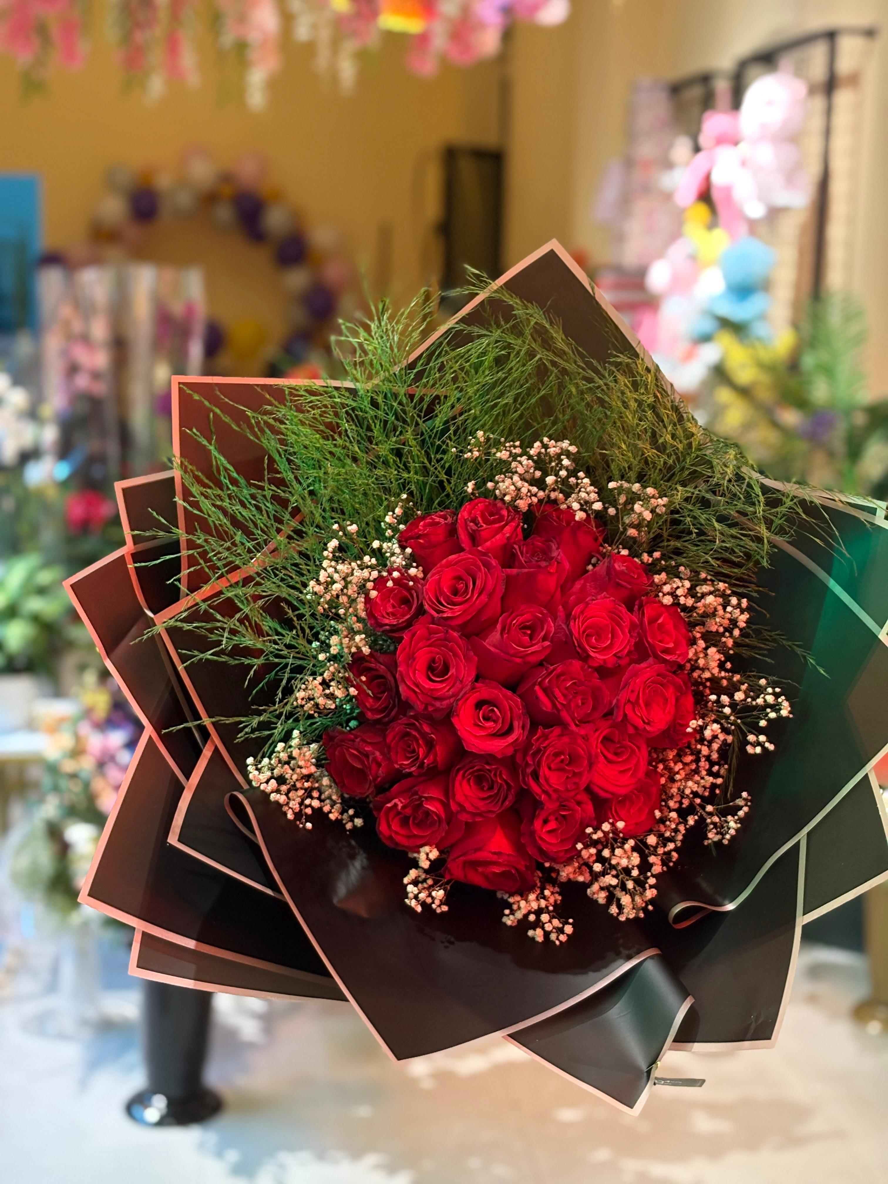 Kırmızı Gül Buketi (25'li)